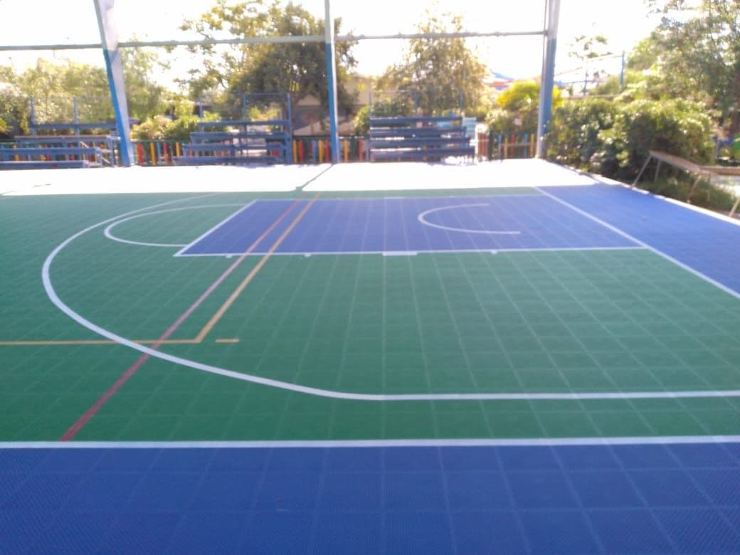 Multicancha de la Municipalidad de La Pintana con piso modular Sportflex
