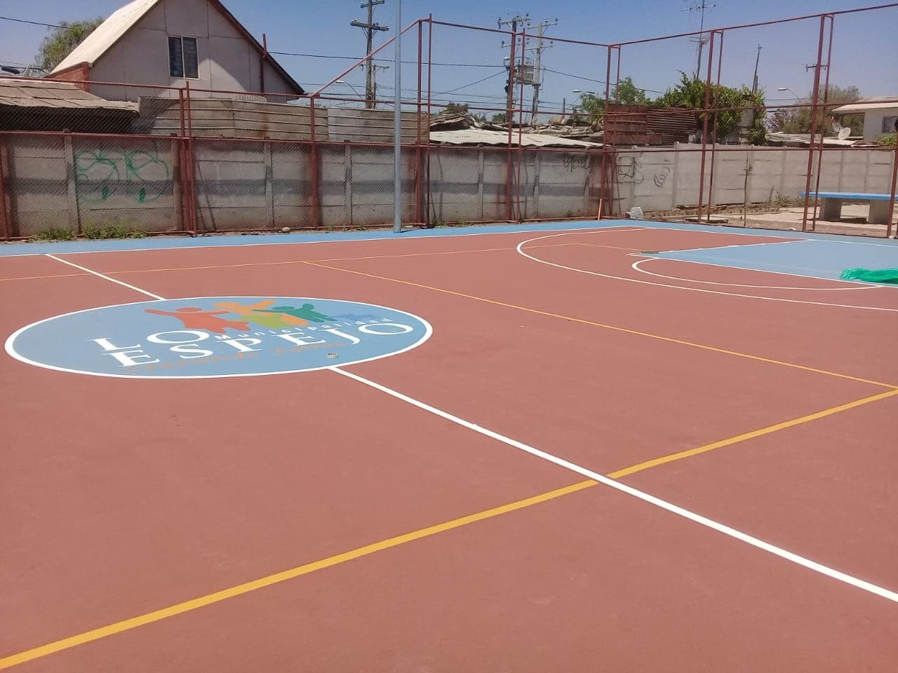 Recinto deportivo comunitario de Lo Espejo recuperado por Sportflex